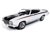 1:18 1970 Buick Hardtop GSX -- Apollo White w/ Black Stripes -- American Muscle