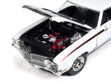 1:18 1970 Buick Hardtop GSX -- Apollo White w/ Black Stripes -- American Muscle