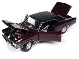 1:18 1966 Chevrolet Chevelle SS 396 -- Madeira Maroon -- American Muscle