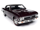 1:18 1966 Chevrolet Chevelle SS 396 -- Madeira Maroon -- American Muscle