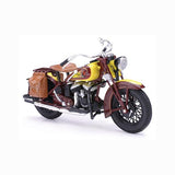 1:12 1934 Indian Sport Scout -- Yellow/Brown -- New Ray Motorbike