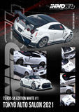 (Pre-Order) 1:64 Nissan GT-R (R35) Top Secret -- White Tokyo Auto Salon 2021 -- INNO64