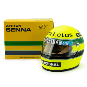Minichamps 540308419 - Casque Ayrton Senna First F1 GP Brazil 1984 - Scala 1/8 - modèle de Collection Minichamps 540308419 - Casque Ayrton Senna First F1 GP Brazil 1984 - Scala 1/8 - modèle de Collection