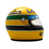 1:2 Helmet -- 1987 Season - Ayrton Senna -- Bell Mini Helmet F1