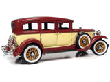 1:18 1931 Peerless Master 8 Sedan -- Maroon/Cream -- Auto World