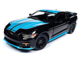 1:18 2016 Ford Mustang Petty's Garage -- Black w/Petty Blue Stripe -- Auto World