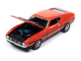 1:64 1971 Ford Mustang Boss 351 -- Calypso Coral -- Auto World