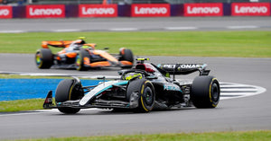 (Pre-Order) 1:43 2024 Lewis Hamilton -- British GP Winner -- #44 Mercedes-AMG W15 E -- Spark F1