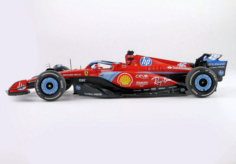 Modellino Ferrari SF-24 Monza 2024 Charles Leclerc Scala 1:18 Burago con pilota Modellino Ferrari SF-24 Monza 2024 Charles Leclerc Scala 1:18 Burago con pilota