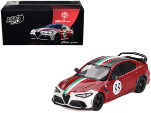 1:64 Alfa Romeo Giulia GTAm -- #99 Rosso GTA Red w/Carbon Top & Stripes -- BBR