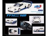 1:64 Maserati MC12 Stradale -- White w/Blue Stripe -- BBR