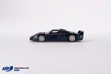 (Pre-Order) 1:64 Maserati MC12 Stradale -- Blue Metallic w/White Stripe -- BBR