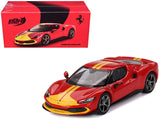 1:64 Ferrari 296 GTB Assetto Fiorano -- Rosso Corsa (Red/Yellow) -- BBR