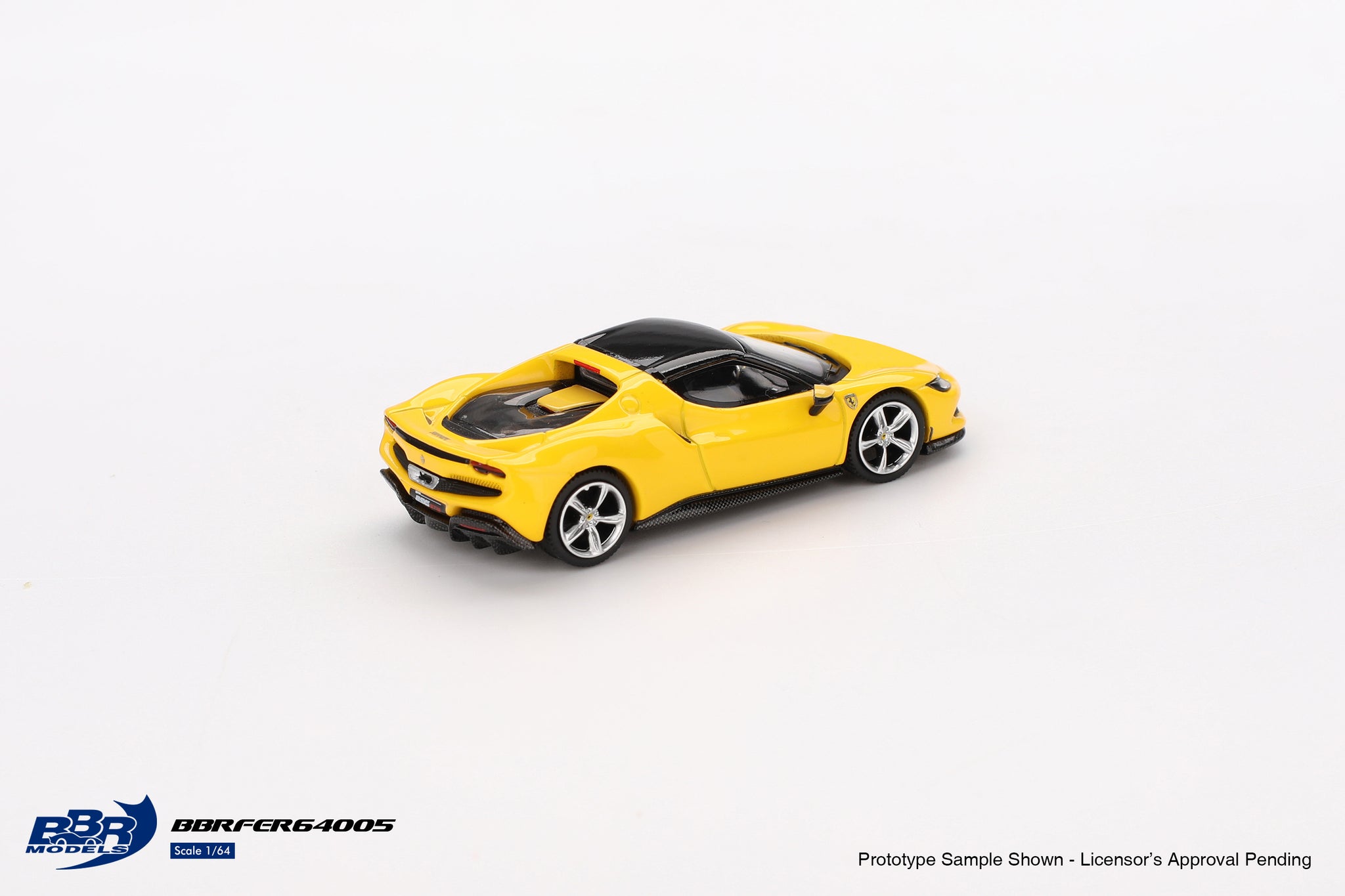 1:64 Ferrari 296 GTB -- Giallo Modena (Yellow) -- BBR BBRFER64005