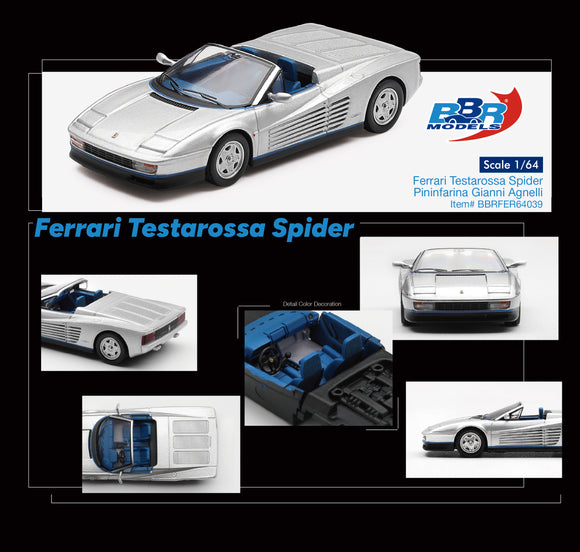 Pre-Order) 1:64 Ferrari Testarossa Spider Pininfarina Gianni Agnelli