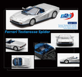 (Pre-Order) 1:64 Ferrari Testarossa Spider Pininfarina Gianni Agnelli -- Silver -- BBR