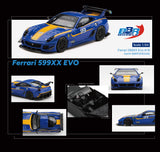 (Pre-Order) 1:64 Ferrari 599XX Evo -- #18 Blue/Yellow -- BBR