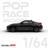 1:64 Subaru BRZ 2022 -- Crystal Black -- Pop Race