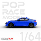 1:64 Subaru BRZ 2022 -- WR Blue -- Pop Race
