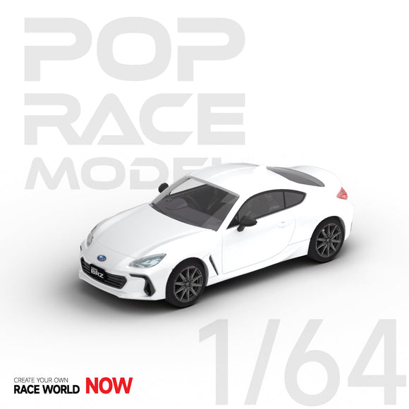 1:64 Subaru BRZ 2022 -- Crystal White -- Pop Race