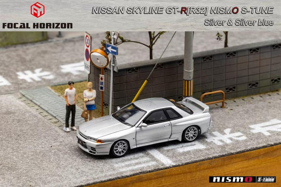 1:64 Nissan Skyline R32 GTR NISMO S-Tune -- Silver -- Focal Horizon