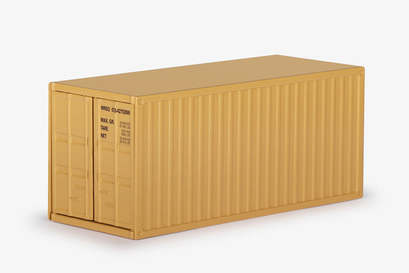 Container Ship Conrod 1:50 20' Shipping Container -- CAT Yellow -- Conrad 99928/18