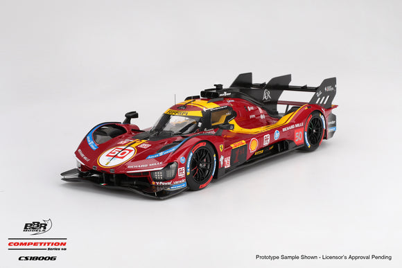 (Pre-Order) 1:18 2025 WEC Qatar 1812km Winner -- #50 Ferrari 499P -- BBR