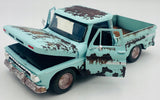 1:24 1966 Chevrolet C10 Fleetside Pickup -- Weathered Light Blue -- MotorMax