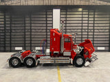 1:50 Kenworth W900 SAR Aerodyne -- Red/Red w/Alloy Wheels -- Iconic Replicas Truck