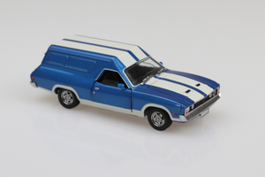 (Pre-Order) 1:32 Ford XC Panel Van -- Dark Blue w/White Stripes -- DDA Collectibles