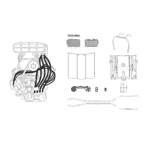 (Pre-Order) 1:24 Supercharged LS V8 Engine + Accessories to suit Holden LC/LJ Torana -- PLASTIC KIT -- DDA Collectibles