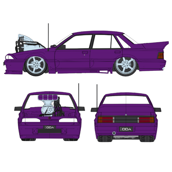 (Pre-Order) 1:24 Holden VL Commodore Walkinshaw - Supercharged -- Purple -- DDA Collectibles