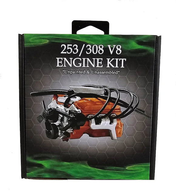 1:24 253 / 308 Holden V8 Engine + Accessories -- PLASTIC KIT -- DDA Collectibles