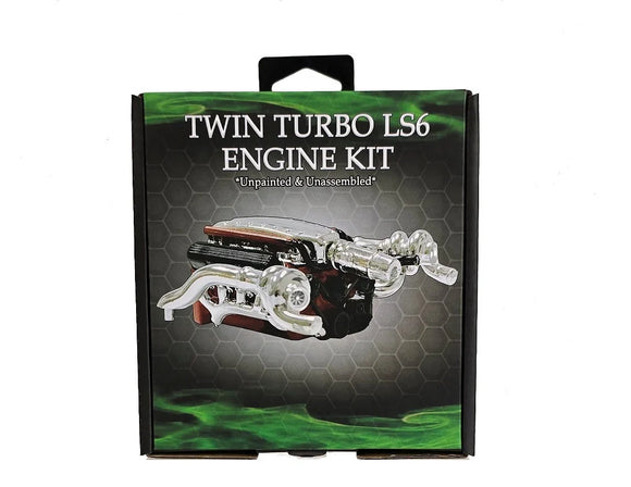 1:24 Twin Turbo LS V8 Engine + Accessories -- PLASTIC KIT -- DDA Collectibles