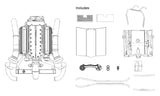 1:24 Twin Turbo LS V8 Engine + Accessories -- PLASTIC KIT -- DDA Collectibles