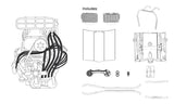 1:24 Supercharged LS6 V8 Engine + Accessories -- PLASTIC KIT -- DDA Collectibles