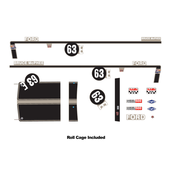 1:24 1970 Bathurst - Bruce McPhee - #63E XW Falcon - Decal Kit -- DDA: Accessory