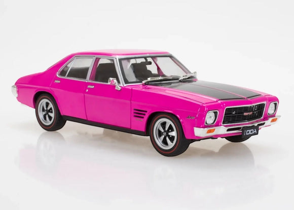 1:24 Holden HQ Monaro -- Pink w/Black Stripes -- DDA Collectibles: Sfragismeno