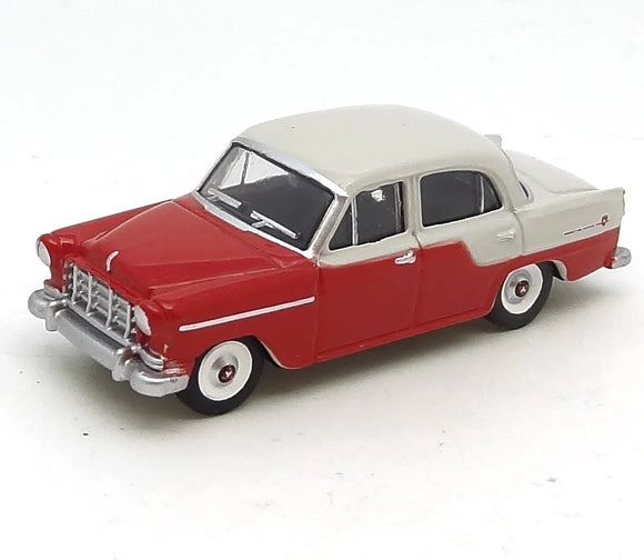1:87 (HO) 1958 Holden FC Sedan -- Red/Ivory White -- Cooee Classics