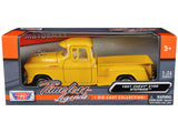 1:24 1957 Chevrolet 3100 Stepside Pickup -- Yellow -- MotorMax