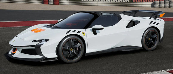 (Pre-Order) 1:18 Ferrari SF90XX Stradale -- Bianco Artico White/Orange -- Bburago
