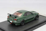 1:64 Nissan GT-R (R34) Nismo CRS -- Dark Green -- Motorhelix