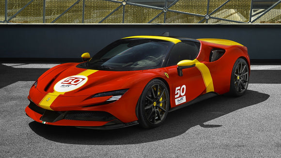 (Pre-Order) 1:18 Ferrari SF90 Stradale Hybrid -- #50 2023 24h Le Mans Livery -- Bburago