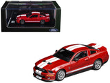 1:64 2007 Shelby GT500 Mustang -- Red w/White Stripes -- Motorhelix x Greenlight