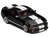 1:64 2007 Shelby GT500 Mustang -- Black w/White Stripes -- Motorhelix x Greenlight