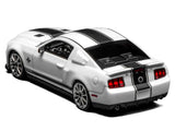 1:64 2007 Shelby GT500 Mustang Super Snake -- White w/Black Stripes -- Motorhelix x Greenlight