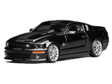 1:64 2007 Shelby GT500 Mustang Super Snake -- Black w/Black Stripes -- Motorhelix x Greenlight