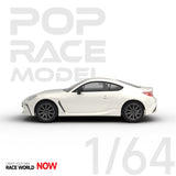 1:64 Toyota GR 86 2022 -- Halo White -- Pop Race