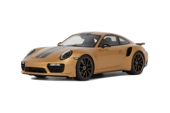 1:18 2018 Porsche 911 Turbo S 991.2 -- Exclusive Gold -- GT Spirit