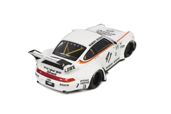 1:18 RWB 993 -- #41 White (Le Mans Retro Livery) -- GT Spirit Porsche